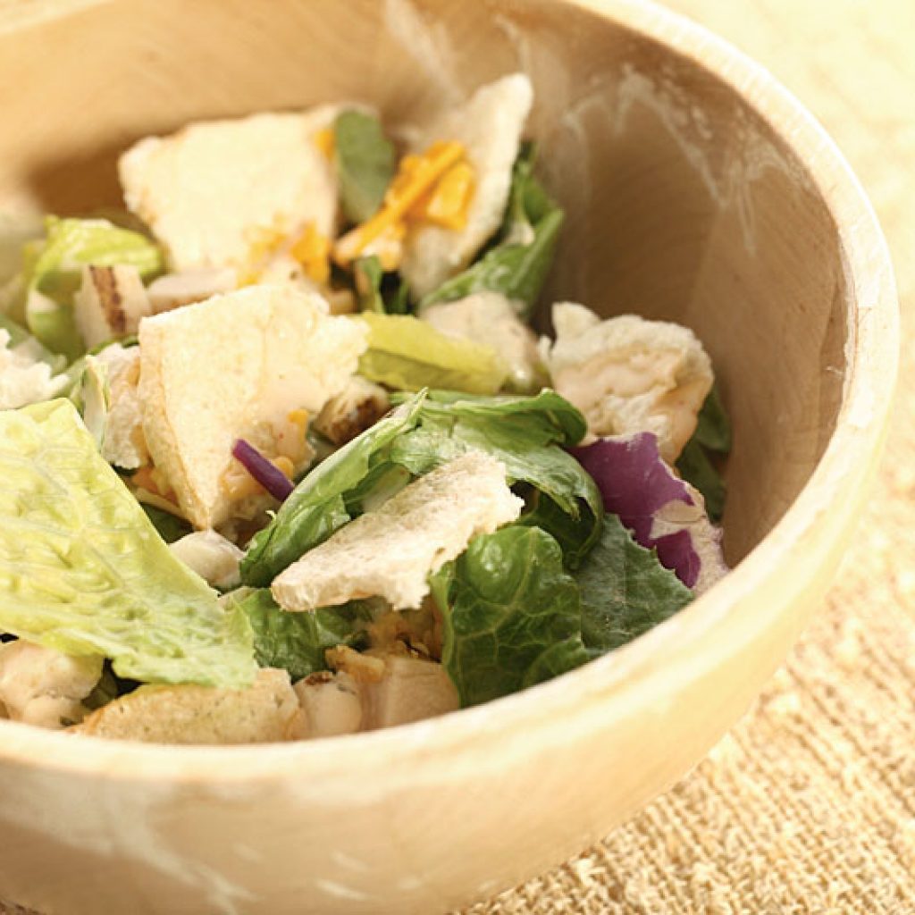 Multigrain crouton salad