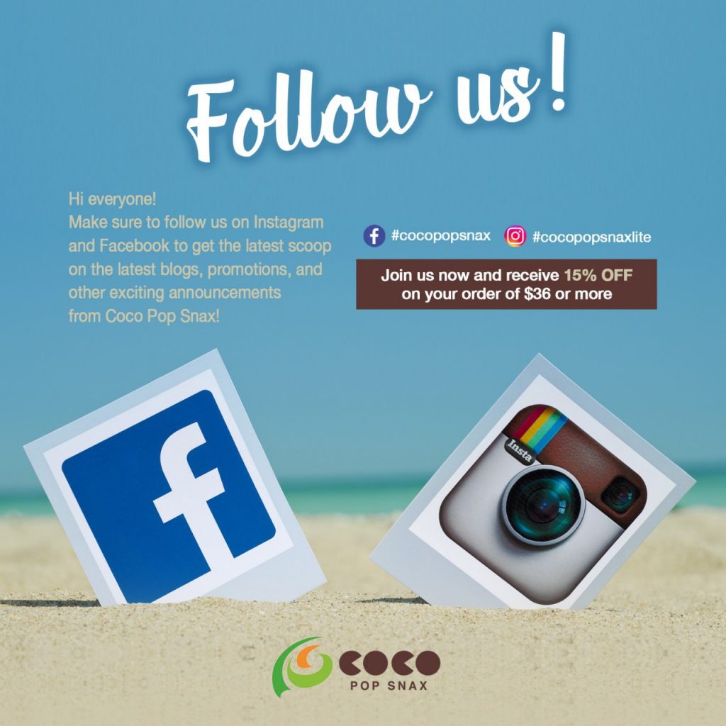 Follow us on Instagram and Facebook and Receive 15% Discount